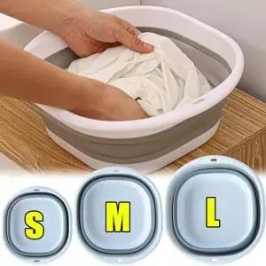접이식 볼 발목욕 휴대용 세면대 여행용 실리콘 페디큐어 욕조