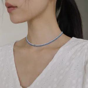 /옷자락 여자 비즈 초커 볼구슬 여름 목걸이