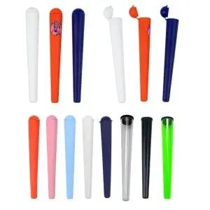10pcs Cig 종이 봉인 된 컨테이너 118mm 킹 사이즈 알약 상자 플라스틱 튜브 정제 스토리지 홀더 액세서리