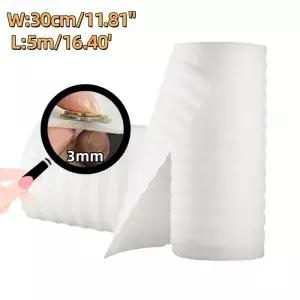 3mm EPE 폼 롤 30cm x 5m 경량 유연 쿠션 포장재 깨지기 쉬운 물품 공예품 책 배송용 보호 포장