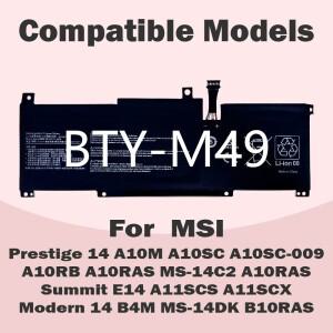 MSI 프레스티지 14 A10SC A10RB B10MW A10SC-009 B10MW-017US MS-14C2 A10RAS A11SCX 서밋 BTY-M49 노트북