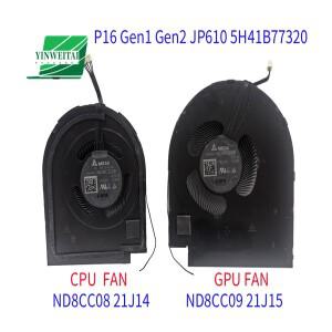 레노버 씽크패드 P16 1세대 2세대 JP610 5H41B77320 ND8CC08 21J14 새 노트북 CPU GPU 팬 쿨러