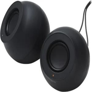 Elecom SPP0CUSBBK PC 스피커 USB 전원 공급 고출력 C 연결 44W 볼륨 컨트롤러 블랙