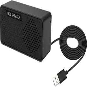 노트북용 PC 스피커 USB 소형 연결 유선 전원 공급 장치 HM055007 베이스 다이어프램 하나 블랙