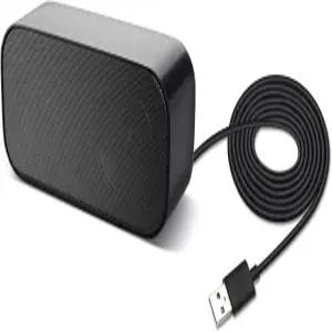 HM05500 PC 스피커 USB 소형 유선 컴퓨터 노트북 연결 설정 없음 베이스 다이어프램 개 블랙