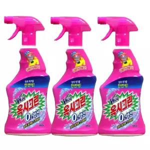 옥시크린 오투액션 얼룩제거제 스프레이 500ml 3개 세탁보조제