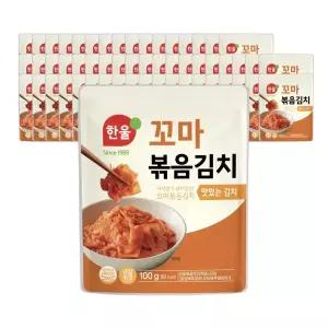 한울 꼬마볶음 100gx55봉 대용량 여행용 편의점 국산 소포장김치
