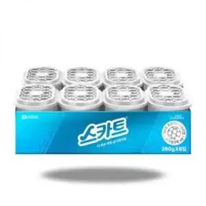 스카트 습기제거제 더 보송 파워 8개입 신발장 옷장 주방 장마철 대비 습기제거