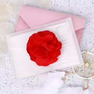 레드 로즈 8cm 꽃 코사지 파티 웨딩 샤워 장식 소품 코사지꽃 조화코사지 꽃사지 꽃코사지