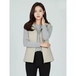 [하프클럽/올포유]여성 테이프 포인트 후드 집업 베스트 AWVEM7481-102