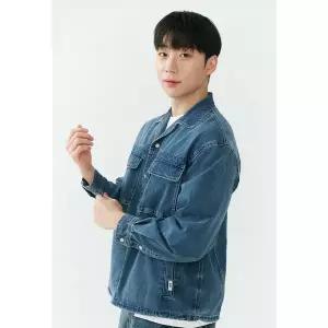 [잠뱅이](김해점)남) 난스판 인디고 오픈 카라 남성 데님 자켓 DJ-MB,LB AQ1DDJ105