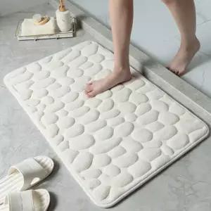 조약돌 무늬 흡수 발매트 메모리폼 논슬립 욕실 도어매트 4060cm