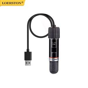 USB 미니 어항 히터 (소형 어항용) 26 ° C형 항온 수족관 수중 온도 조절 10W