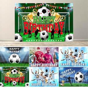 축구 생일 파티 배경 사진 장식 부스 소품 배너 커튼 스탠드 스크린
