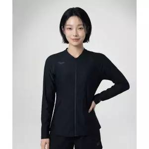 ARENA 아이스핏 여성 라이트 집업 래쉬가드 A6BL1QR22BLK