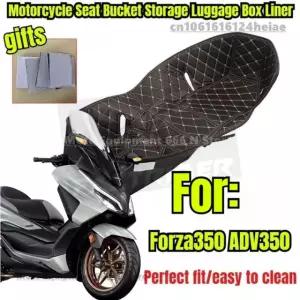 포르자 350/ADV350용 오토바이 개조 시트 수납 버킷 패드 PU 러기지 박스 라이너 ADV350