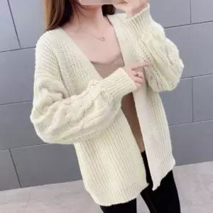 브라운 FREE SW 여성가을니트 루즈핏가디건 여성롱니트가디건