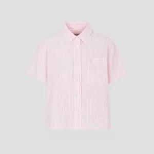 [백화점 정품] 빈폴 25SS 서커 스트라이프 반소매 클래식핏 셔츠 - 라이트 핑크BF6465C11Y
