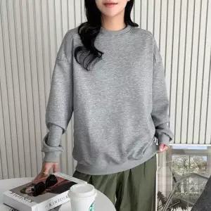 오너클랜 무지맨투맨 여성맨투맨 오버핏 여성상의 기본티 라운드티셔츠 긴팔티셔츠 티셔츠 맨투맨