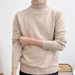 [하프클럽/]데일리 남성 터틀넥 니트 긴팔 출근룩 카디건