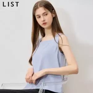 [리스트(LIST)] 메리 백 포인트 스퀘어넥 블라우스 (택가격: 118000원)
