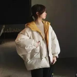 셀럽하우스 HH D19 컬러 리버시블패딩 러블리 양면 숏패딩 여자숏