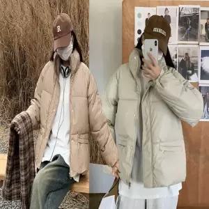 셀럽하우스 여성 페이크 레더 하이넥 패딩 점퍼 겨울 아우터