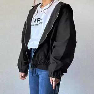 셀럽하우스 여성 루즈 후드점퍼 허리조임 후드 프릴집업 바람막이