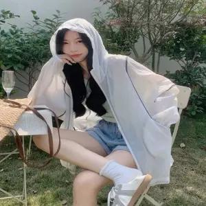 셀럽하우스 여성 2컬러 오버핏 시스루 데일리 바람막이 점퍼 자켓