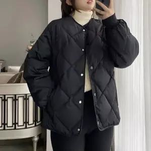 셀럽하우스 여성 2컬러 노카라 퀄팅 패딩점퍼 휘뚜루마뚜루 자켓