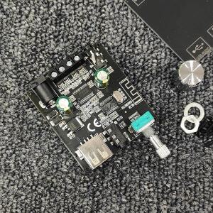 쿨 블루투스 BT5.0 스테레오 디지털 앰프 보드 클래스 D 홈 시어터 지지대 앱 고에너지 50W x 2 AMP