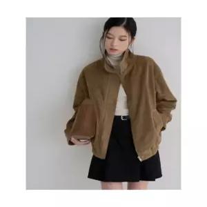 에잇세컨즈 8SECONDS 하이넥 스웨이드 블루종 옐로이시 브라운
