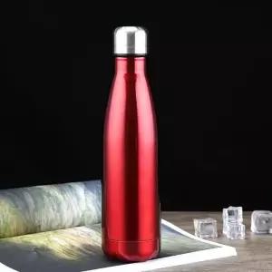 스텔라 진공 보온병 500ml 스텐 레드 위아 물병