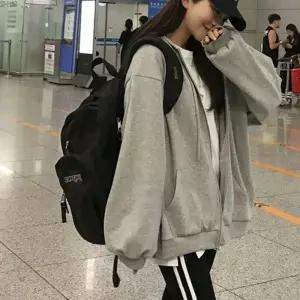 여성 루즈핏 스타일 봄 가을 겨울 기본 후 바람막이