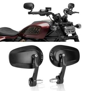 할리 스포츠스터 S RH1250s 나이트스터 RH975 용 바이크 오토바이 바 엔드 핸들 미러, 모토 액세서리