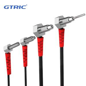 GTRIC 광섬유 센서 프로브 엘보 확산 반사 M3 M4 M6 1M 2M 케이블 동축 광 광전 스위치