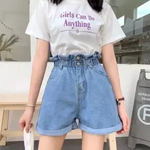 유행 타지 썸머 데일리 팬츠 롤업 데님 3463297