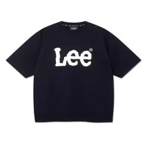 리 LEE 빅 트위치 숏 슬 브 맨투맨 블랙