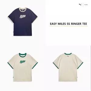 매장정품 PUMA 푸마 EASY MILES 숏슬리브 링거 티 636294 -16 87 SS RINGER TEE 1861835