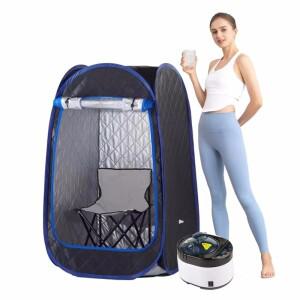휴대용 스팀 사우나 한 사람 텐트 증기선 4L 1500W 발생기 의자 홈 스파용 실내