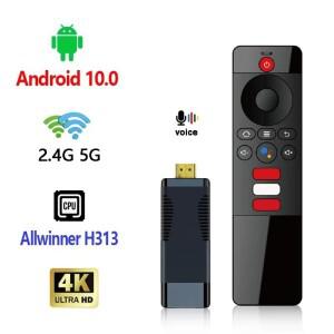 S96 ATV 스틱 안드로이드 10 AllWinner H313 2GB 16GB 미디어 플레이어 2.4G 5G WiFi 블루투스 5.0 HD 4k