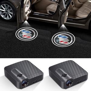 뷰익 센추리 엑셀 XT 엔비전 GT 베라노 리갈 라크로스 파크 애비뉴 엔비스타 GL8용 LED 로고 자동차 문 웰