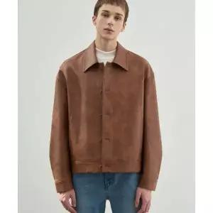 매장정품 드로우핏 DRAWFIT DRAW FIT 라인 스모크 레더 자켓 [SMOKE CAMEL] DFJK2102SMCM 759823