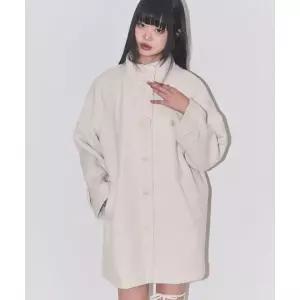 일리고 ILLIGO 플레르 하프 코트 아이보리 25AWOUT01IV 141565