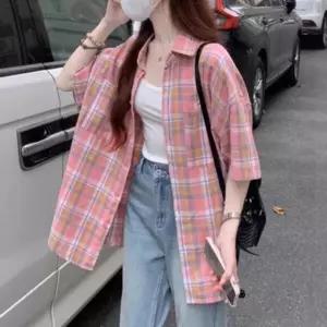 /옷자락 여자 봄여름 데일리 루즈핏 긴팔 셔츠
