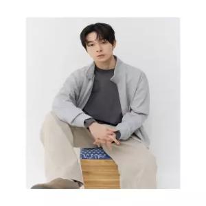 에잇세컨즈 져지 집업 아우터 그레이 6044869