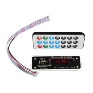 12V MP3 디코더 모듈 USB/블루투스/SD 카드/FM 라디오 WMA 보드 리모컨 포함 핸즈 콜 블루투스