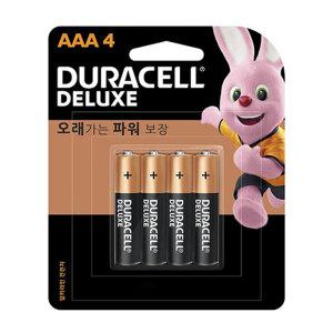 듀라셀 디럭스 건전지 AAA 4개입 12카드