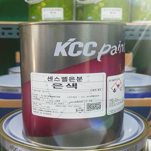 KCC 에나멜페인트 은색 유광 1L 유성 센스멜 은분