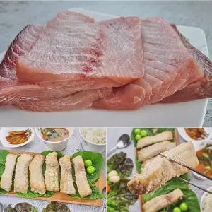 포항 죽도시장 자연산 돔배기 추석 상차림 제사 음식 주문 산적 제수용 상어 고기 1kg